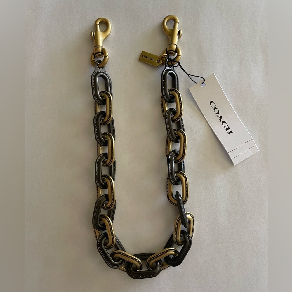 Coach Link Chain Strap NWT